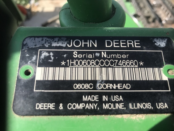 2012 John Deere 608C StalkMaster Header Corn Head