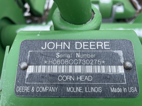 2009 John Deere 608C StalkMaster Header Corn Head