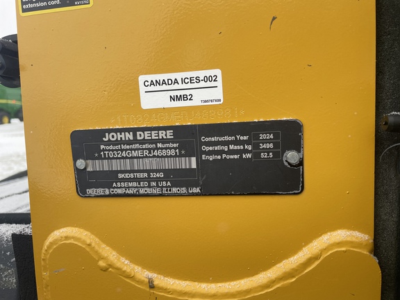 2024 John Deere 324G Skid Steer Loader