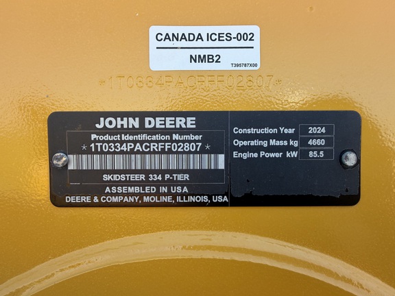 2024 John Deere 334 P Skid Steer Loader