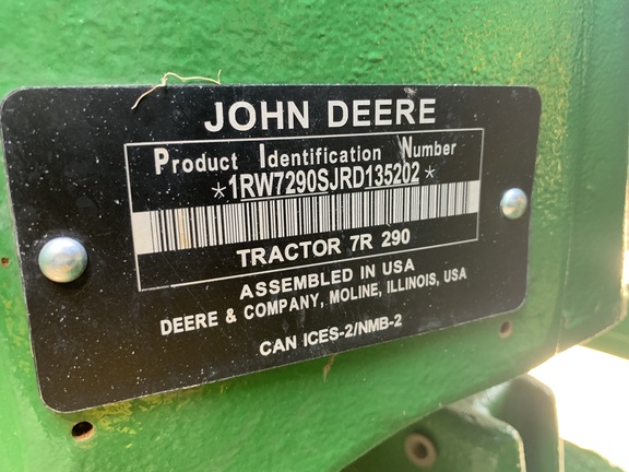 2024 John Deere 7R 290 Tractor