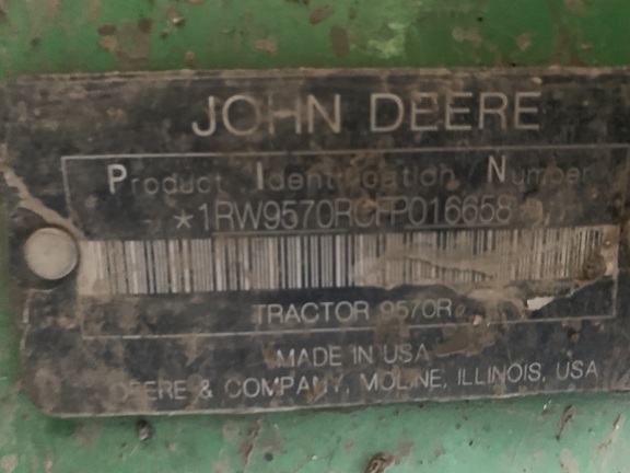 2015 John Deere 9570R Tractor 4WD