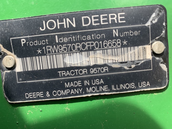 2015 John Deere 9570R Tractor 4WD