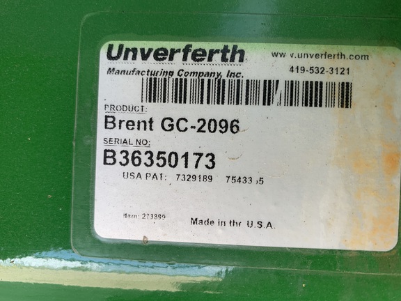 2017 Brent 2096 Grain Cart