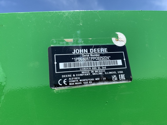 2023 John Deere 680R Loader