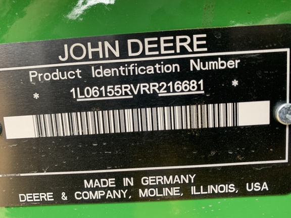 2024 John Deere 6R 155 Tractor
