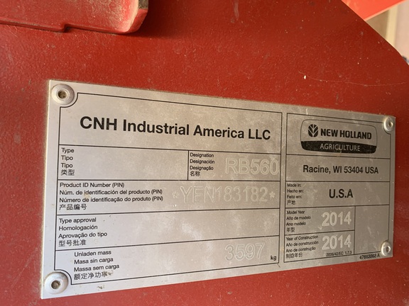 2014 New Holland Rollbelt 560 Baler/Round