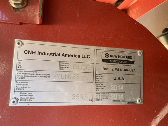 2014 New Holland Rollbelt 560 Baler/Round