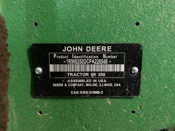 2023 John Deere 8R 250 Tractor