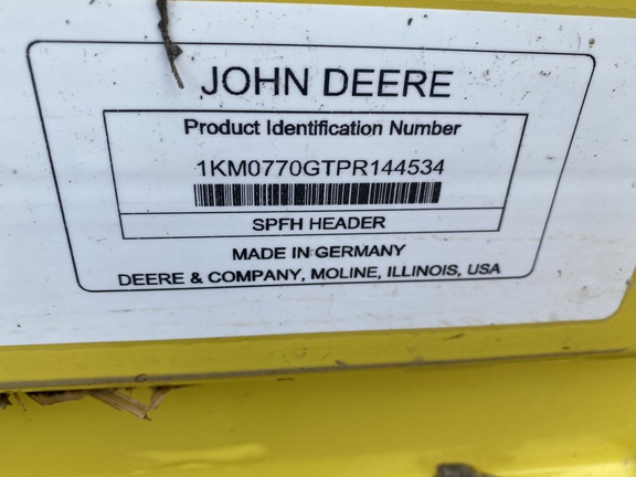 2024 John Deere 770 Header Forage