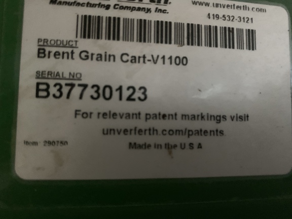 2018 Brent V1100 Grain Cart