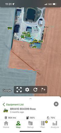 2022 John Deere 8RX 410 Tractor Rubber Track