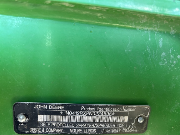 2022 John Deere 412R Sprayer/High Clearance