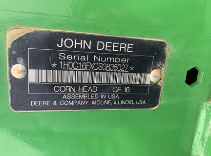 2025 John Deere CF 16 Header Corn Head