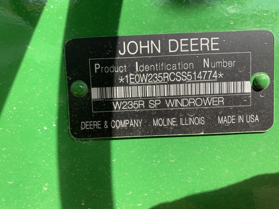 2025 John Deere W235R Windrower