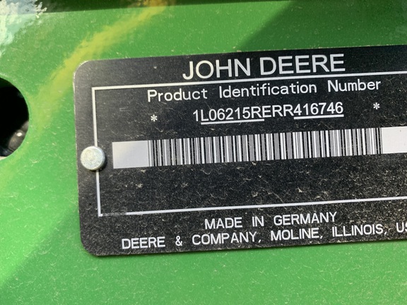 2024 John Deere 6R 215 Tractor