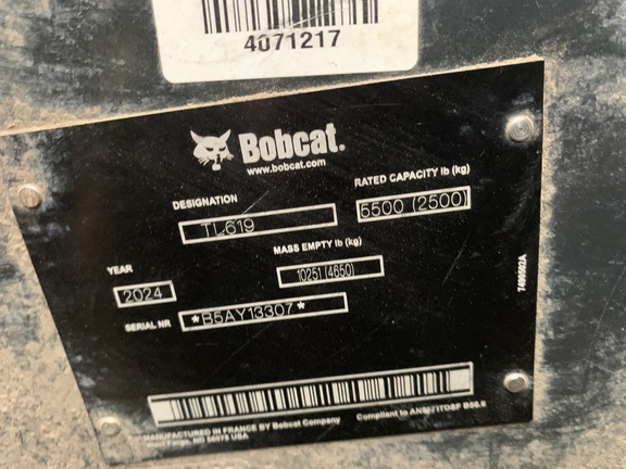 2024 Bobcat TL619 Misc