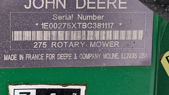 John Deere 275 Mower