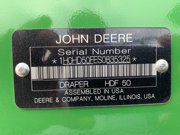 2025 John Deere HDF 50 Header Combine
