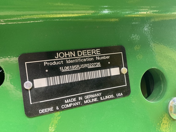 2025 John Deere 6R 195 Tractor