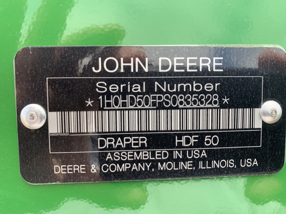 2025 John Deere HDF 50 Header Combine