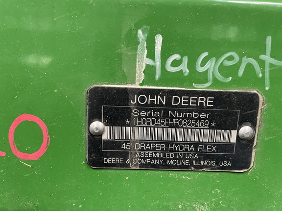 2023 John Deere RD45F Header Combine