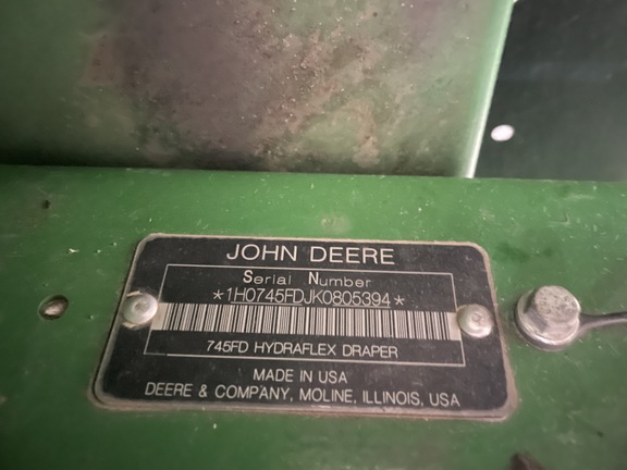2019 John Deere 745FD Header Combine