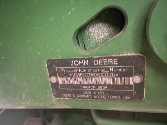 2013 John Deere 6170R Tractor