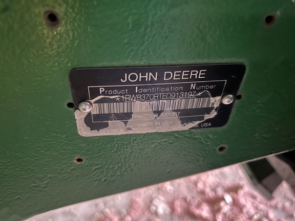 2014 John Deere 8370RT Tractor Rubber Track