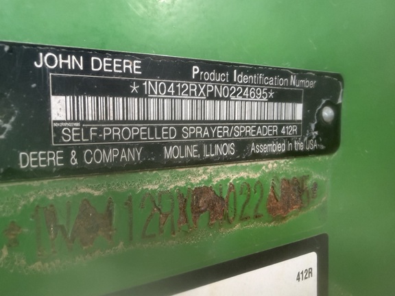 2022 John Deere 412R Sprayer/High Clearance