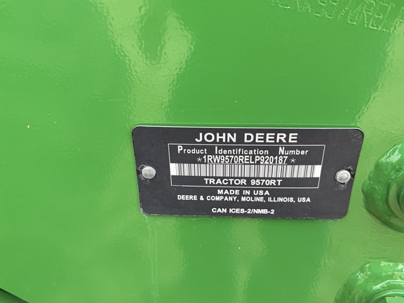 2020 John Deere 9570RT Tractor Rubber Track