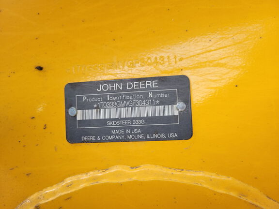2017 John Deere 333G Compact Track Loader