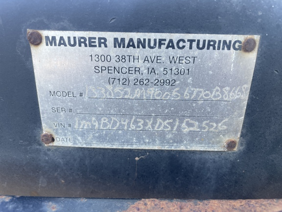 2013 Maurer M38-HD Header Transport