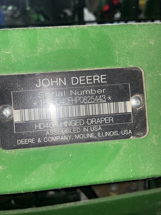 2023 John Deere HD40F Header Combine