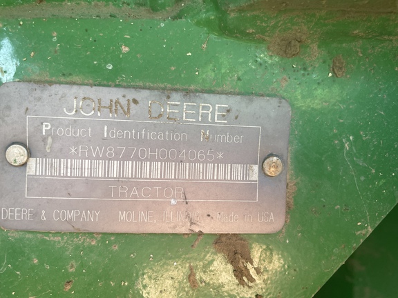 1996 John Deere 8770 Tractor 4WD
