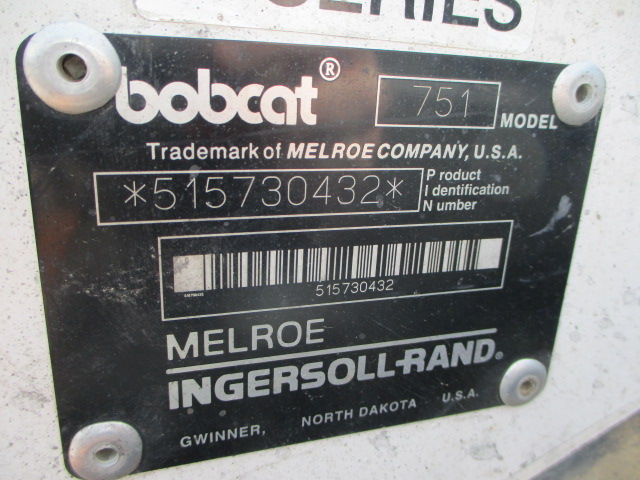1998 Bobcat 751 Skid Steer Loader