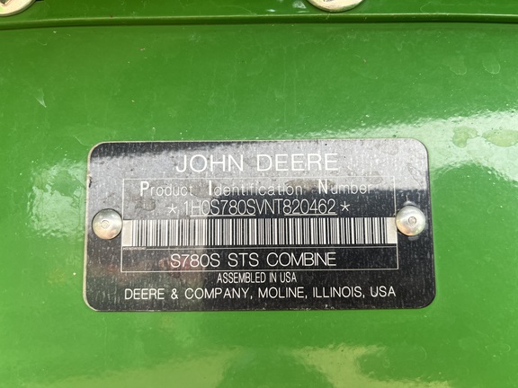 2022 John Deere S780 Combine