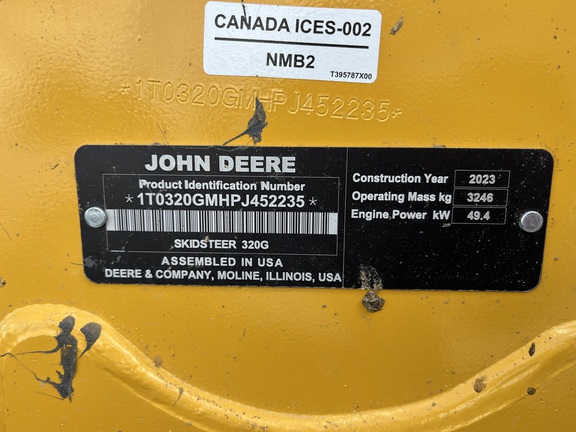 2023 John Deere 320G Skid Steer Loader