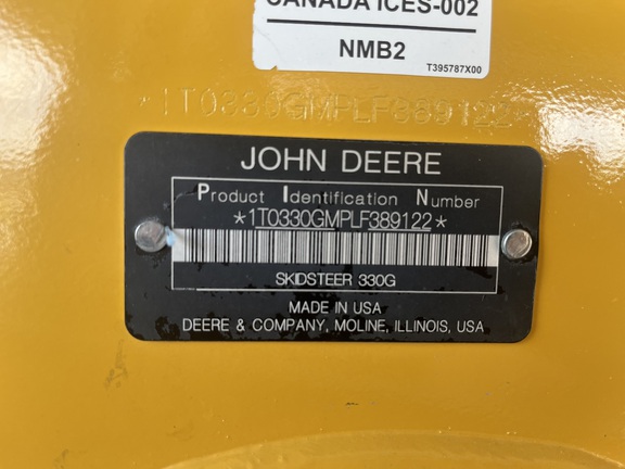 2020 John Deere 330G Skid Steer Loader
