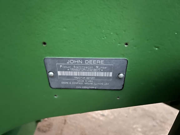 2018 John Deere 8370RT Tractor Rubber Track