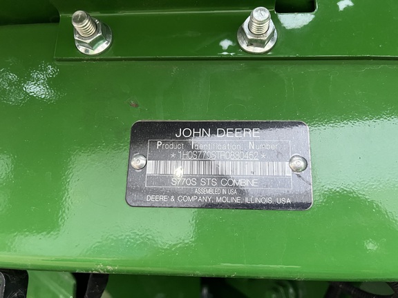 2024 John Deere S770 Combine