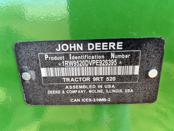 2023 John Deere 9RT 520 Tractor Rubber Track