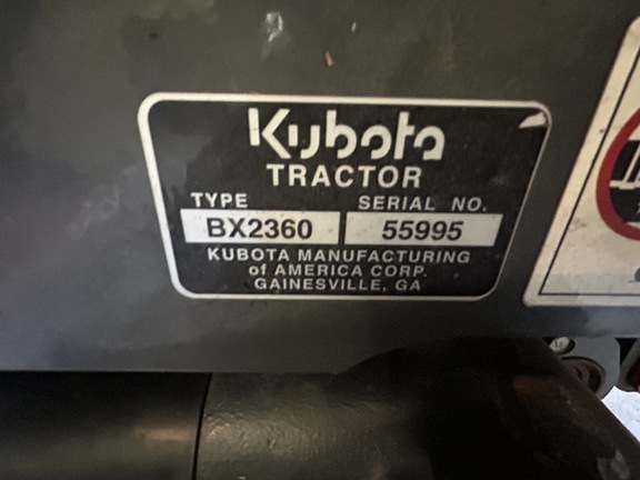 2010 Kubota BX2360 Tractor Compact