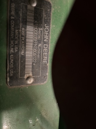 2019 John Deere 635F Header Combine