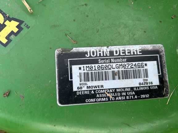 2016 John Deere 1025R Tractor Compact
