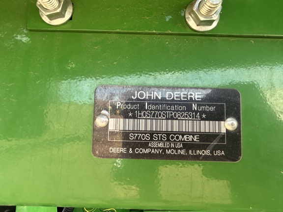 2023 John Deere S770 Combine