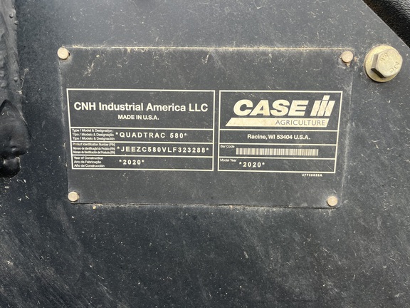 2020 Case IH Steiger 580 AFS Quad Tractor Rubber Track