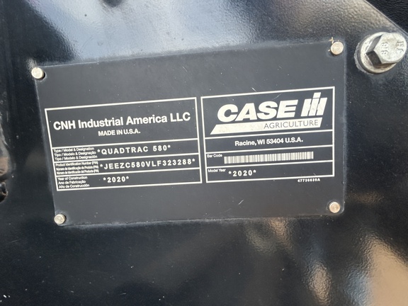 2020 Case IH Steiger 580 AFS Quad Tractor Rubber Track