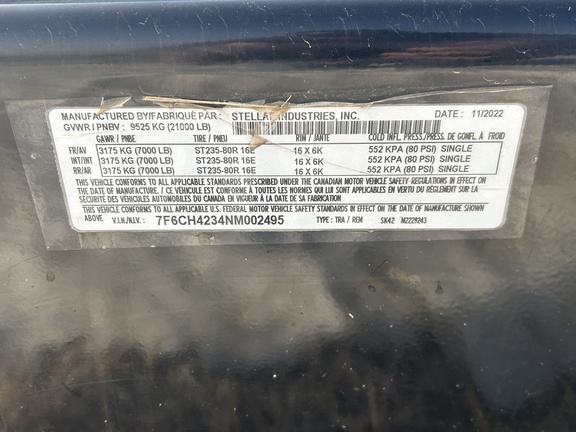 2022 Misc Stud King 42' Header Transport