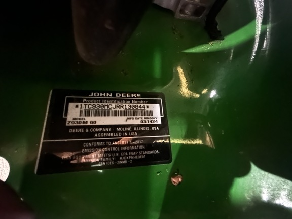 2024 John Deere Z930M Mower/Zero Turn